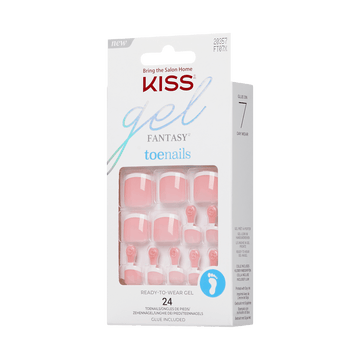 KISS Gel Fantasy Press On Glue Toenails - Chase It