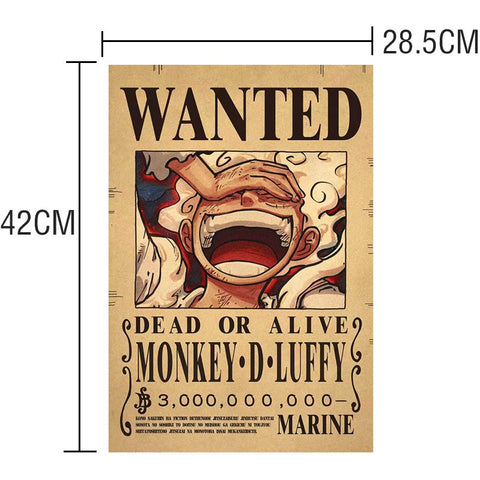 ONE PIECE WANTED POSTER GOL D ROGER　NEWS OFFICIAL MUGIWARA STORE