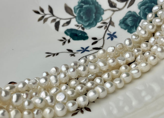 White Pearl Beads – Sumathi