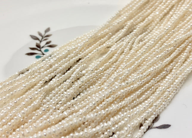 WHOLESALE 2 mm Tiny Seed Pearl Beads Baby Pink Color Small Potato  Freshwater Pearls Genuine Freshwater Pearl Seed Pearls #P1339