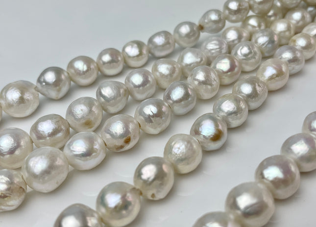 9-11 mm AAA Natural White Edison Freshwater Pearl Beads Super High Lus –  QualityBeadMart