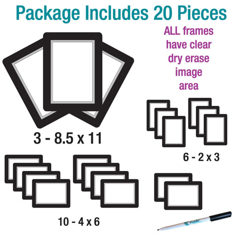 20 piece adhesive frame for stainless steel regrigerator