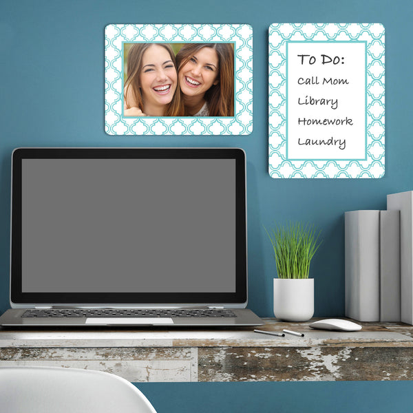 peel and stick Dry erase adhesive frames for dorm room organization