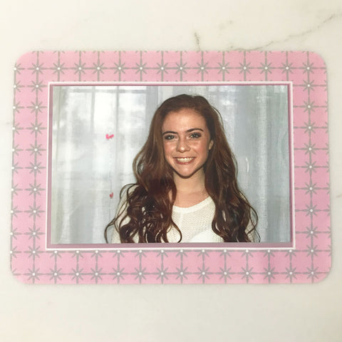 pink grayscape Self stick reusable adhesive picture frames for stocking stuffers