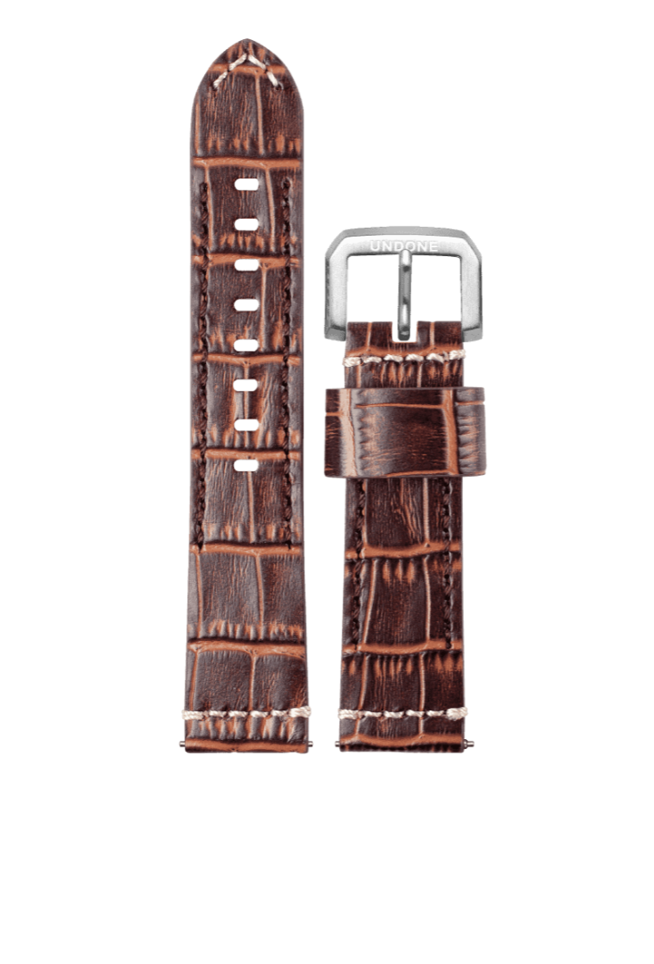 22mm Alligator Brown - UNDONE Japan product image