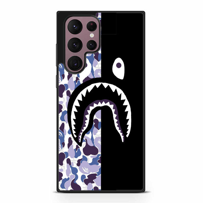 Bape Wallpaper Hoodie Blue Samsung Galaxy S23 Ultra Case