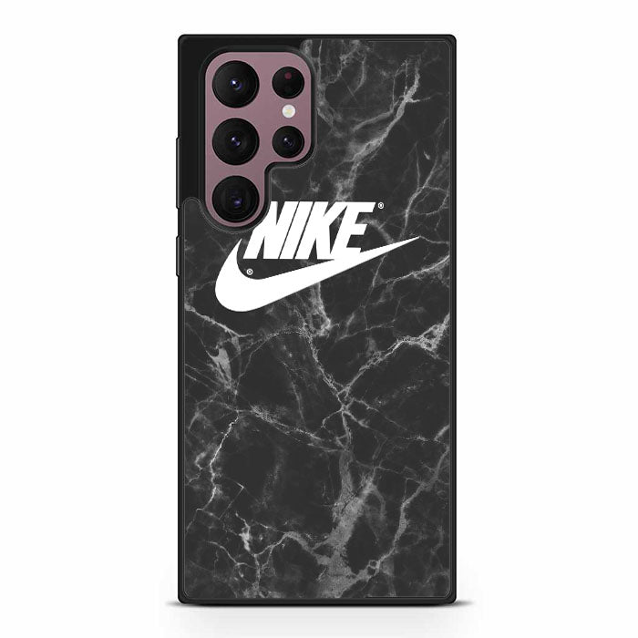 Black White Marble Nike Logo Samsung Galaxy S23 Ultra Case