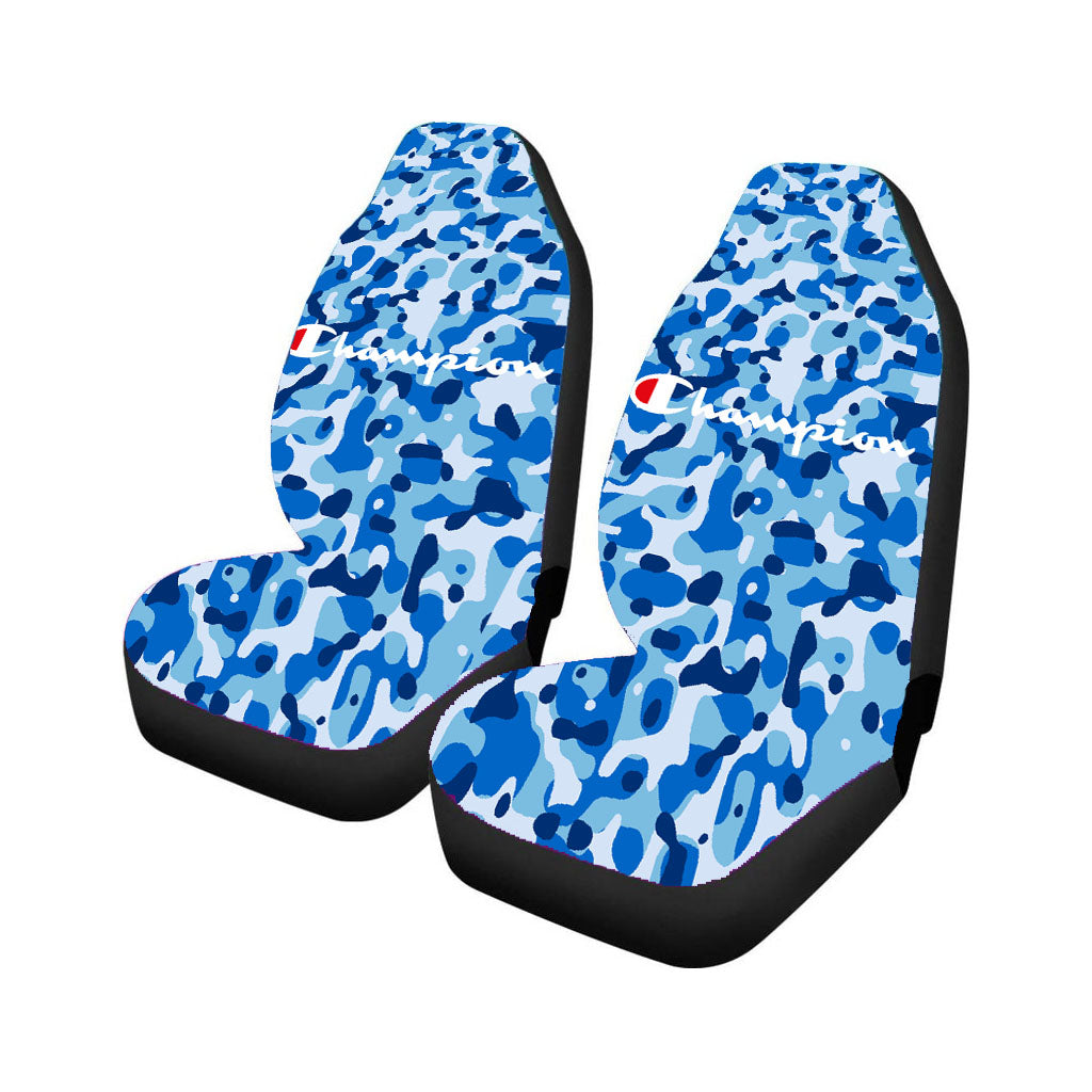 Champion Bape Camouflage Blue Car Seat Covers