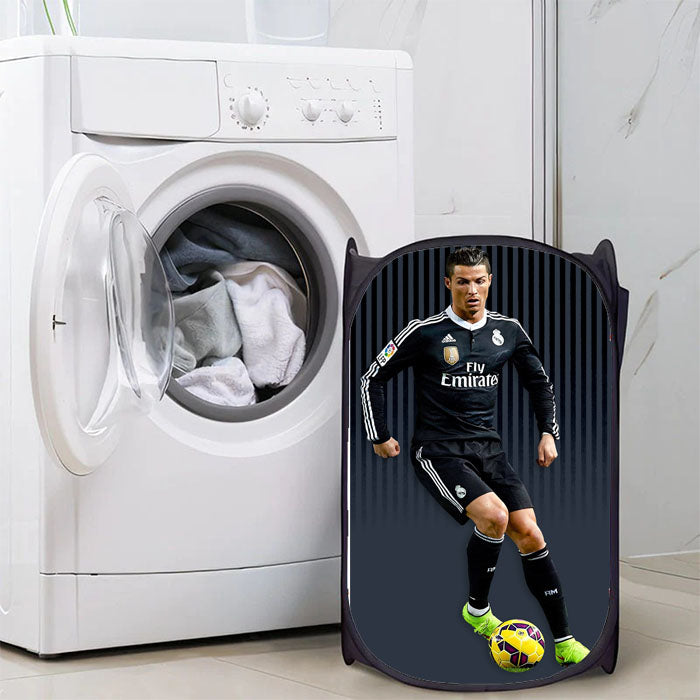 Christian Renaldo Real Madrid Black Jersey Laundry Basket