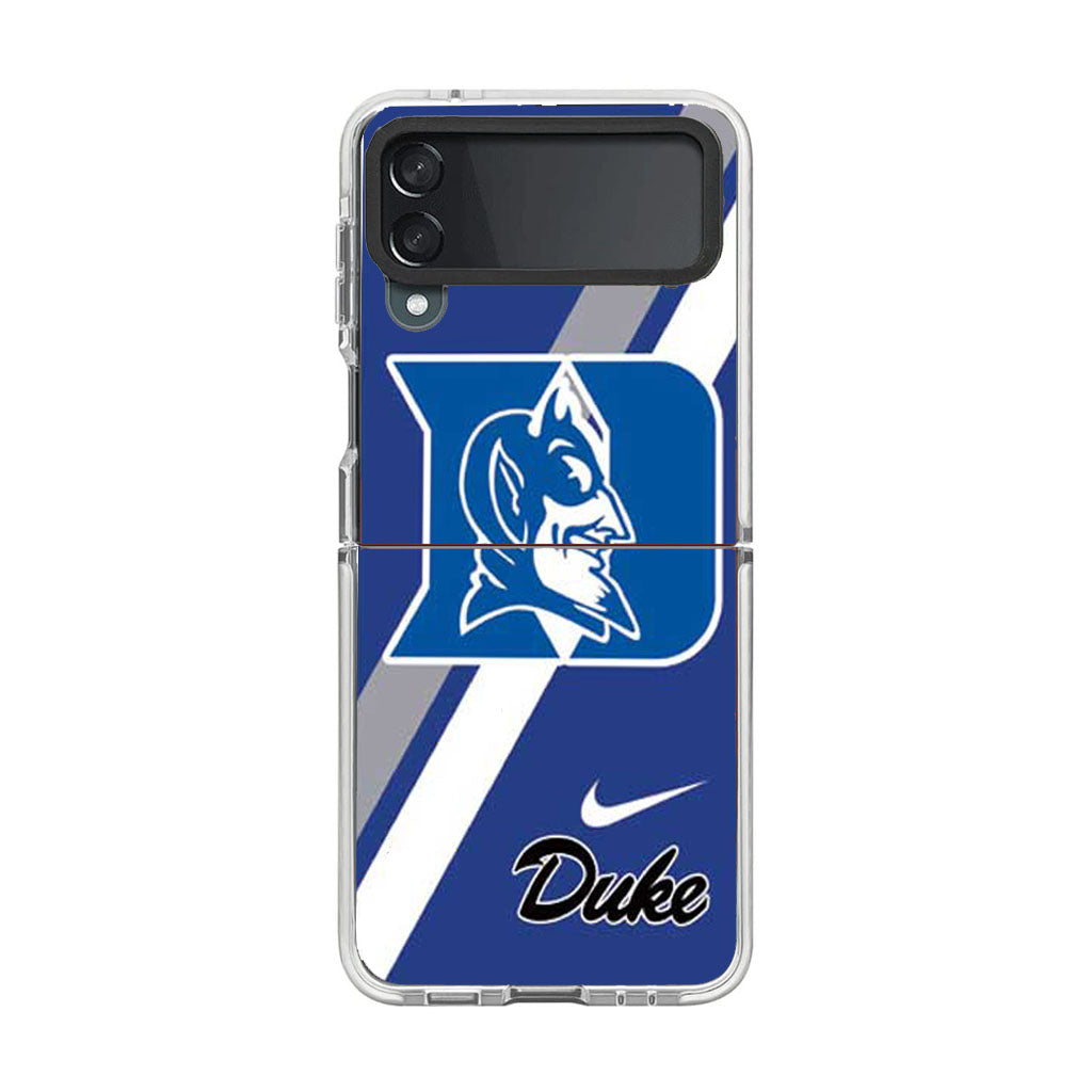 Duke Blue Devils Logo Stripes Nike Samsung Galaxy Z Flip 4 5G 2022 Case