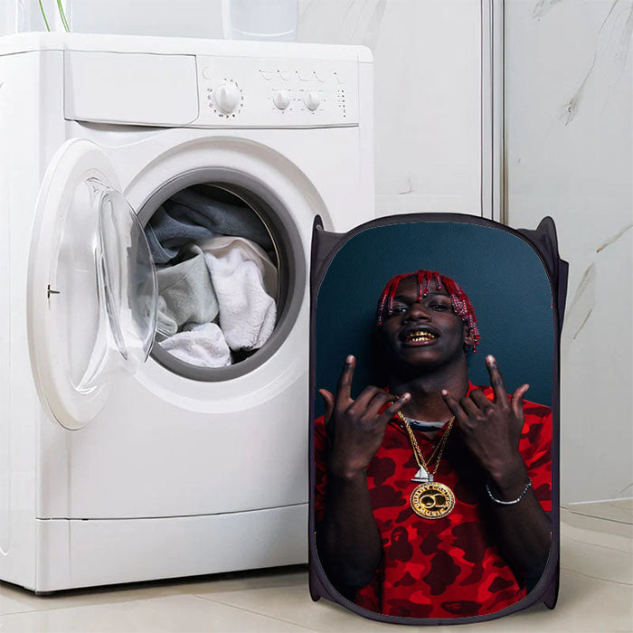 Lil Uzi Red Hair Style Laundry Hamper | Basket