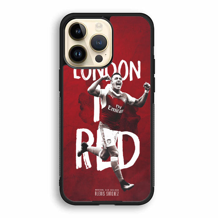 London Is Red Jersey Alexis Sanchez iPhone 14 Pro Case