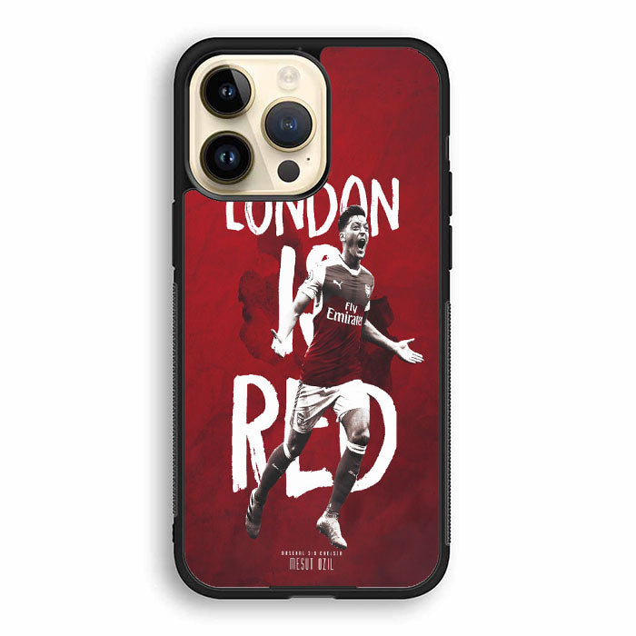 London Is Red Jersey Mesut Ozil iPhone 14 Pro Case