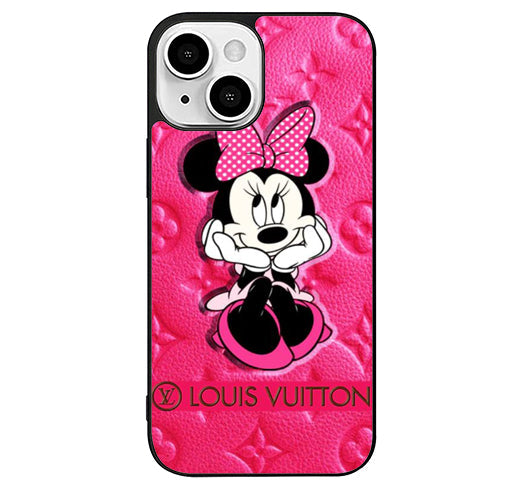 Minnie Mouse Fashion Pink Lv iPhone 14 Plus Case