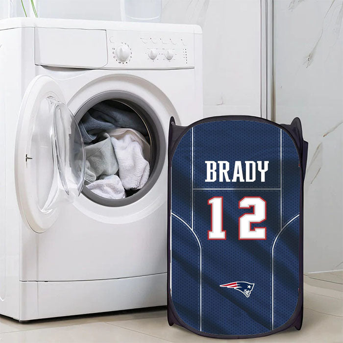 New England Patriots Brady Jersey Laundry Basket