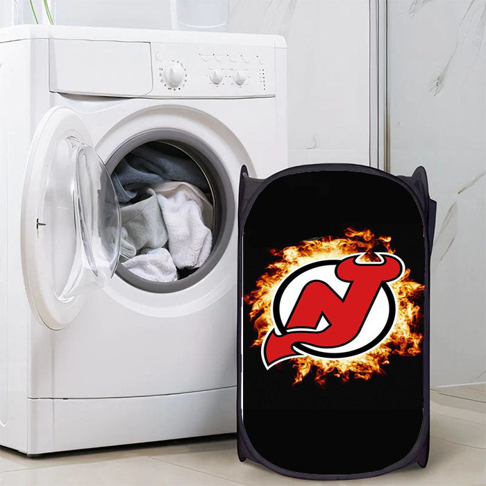 New Jersey Devils Logo Laundry Hamper | Basket