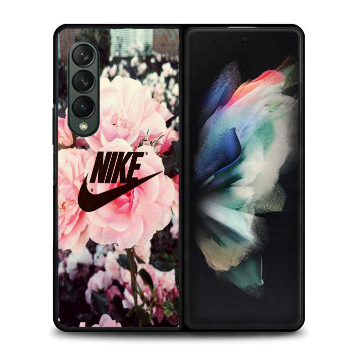 Nike Pink Rose Flower Samsung Galaxy Z Fold 4 5G Case