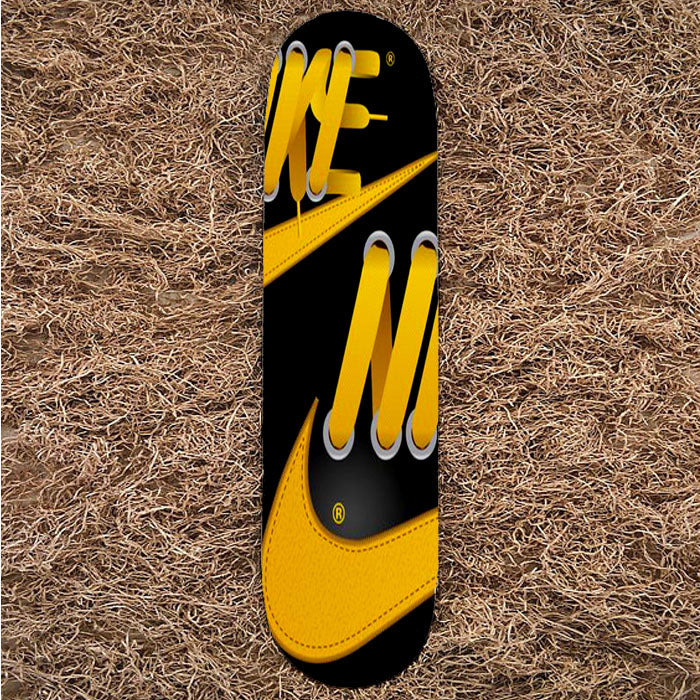 Nike Yellow Shoelace Skateboard Decks