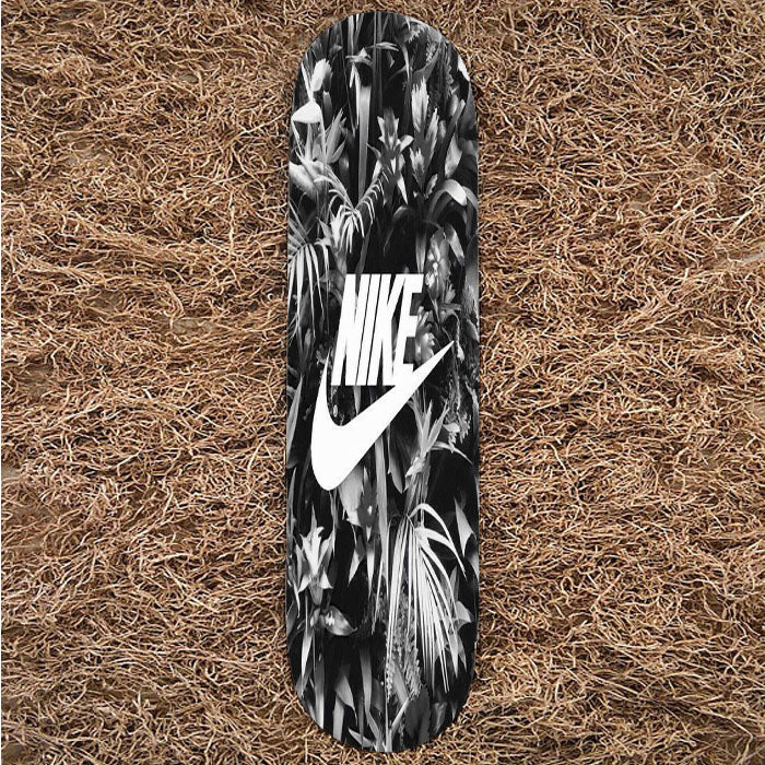 Nike Flowers Black White Skateboard Decks