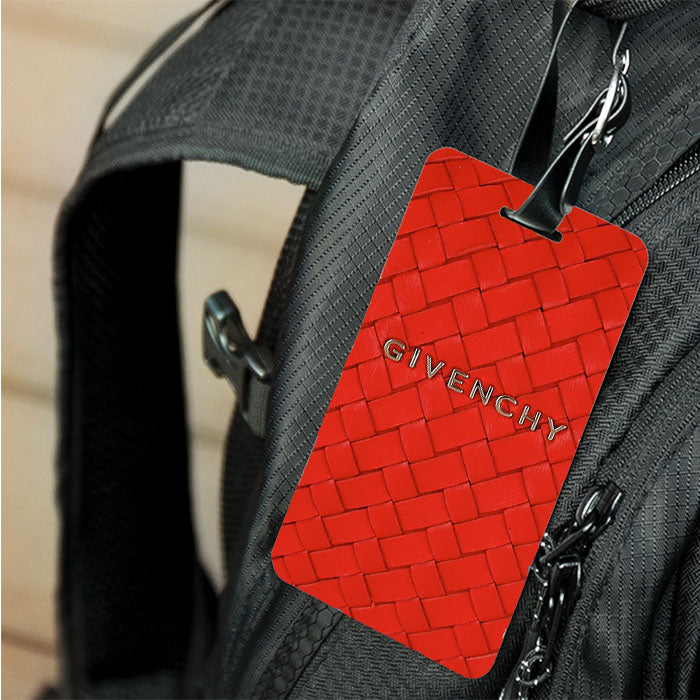 Red Wallet Texture Givenchy Luggage Tags