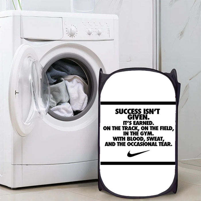 Success Isnt Given Nike Laundry Hamper | Basket