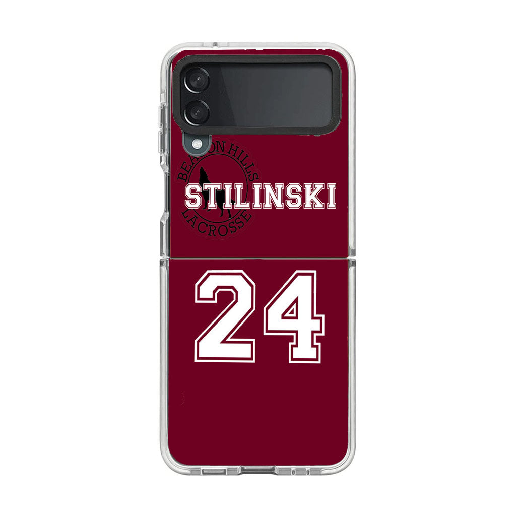 Teen Wolf Inspired Stiles Stilinski Jersey Samsung Galaxy Z Flip 4 5G 2022 Case