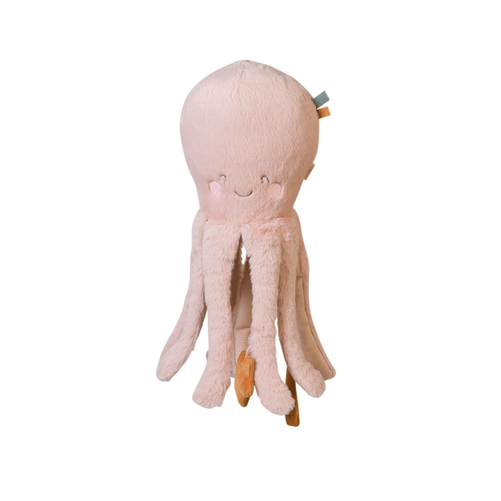 Jucarie senzoriala, de plus, Ocean Life Multiactivity Giant Plushie Octopus Pink