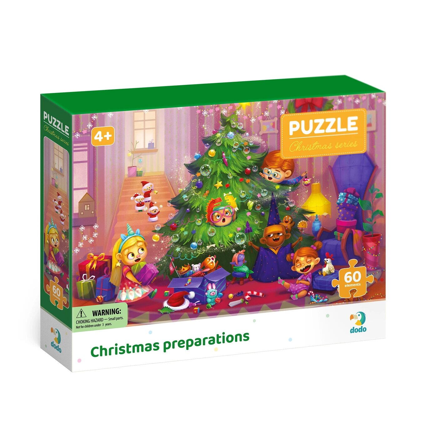 Puzzle - Pregătiri de Crăciun (60 piese)