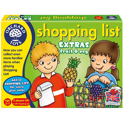 Joc Educativ Orchard Toys Lista de Cumparaturi Fructe si Legume