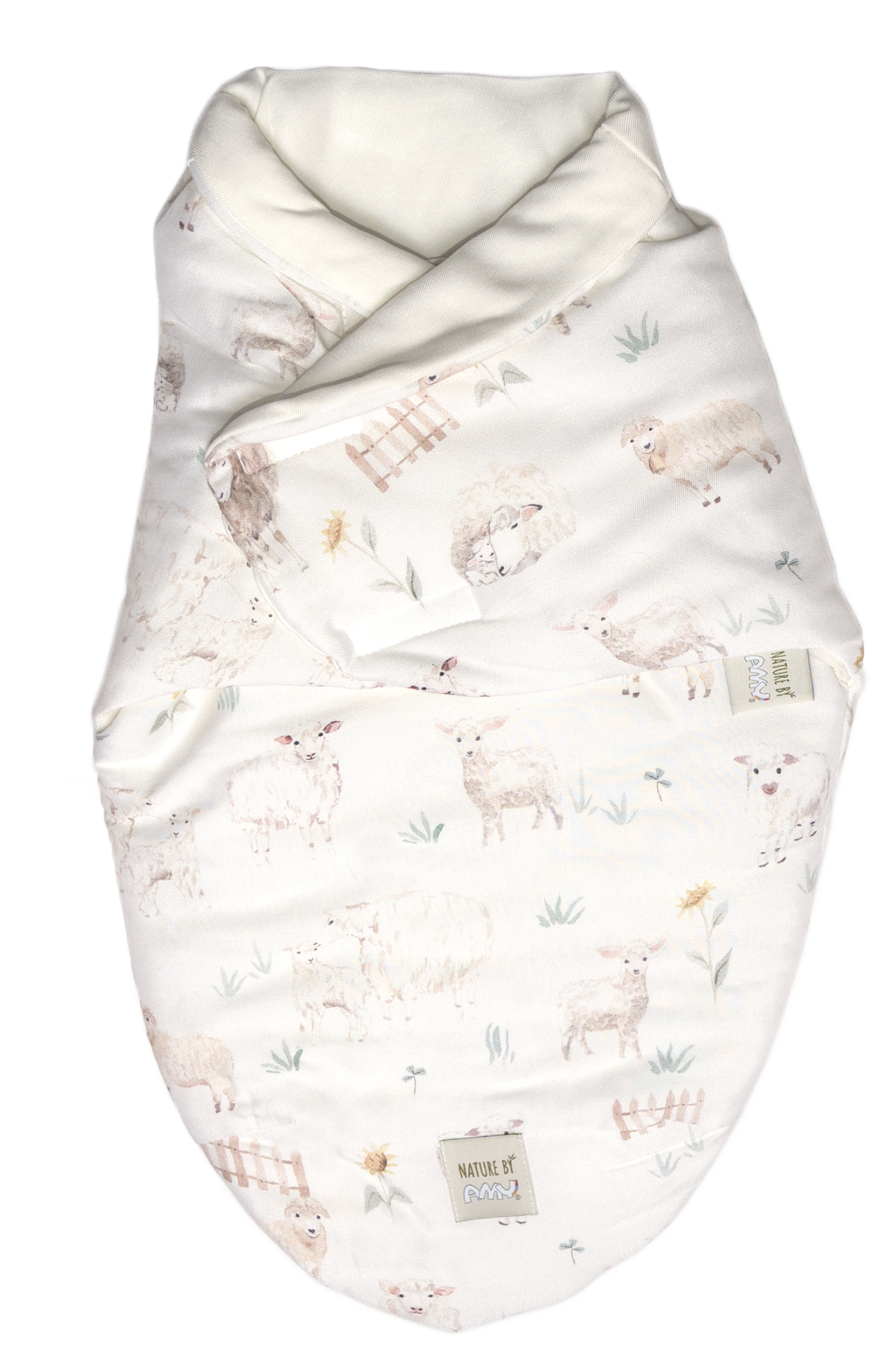 Sistem de infasare Nature Bamboo by Amy din Bambus cu umplutura antialergica BabySoft + Cadou Rucsacel Oite