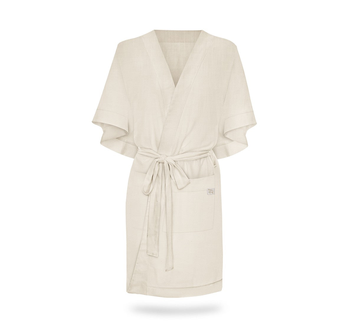 Halat Kimono pentru gravide si mamici, vascoza si in, marime universala, Natural