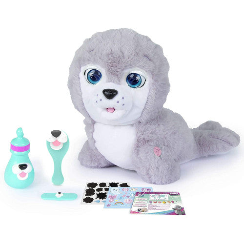 Jucarie Interactiva IMC de Plus Cry Pets - Foca Silver