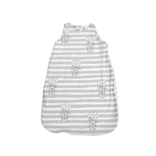 Sac de Dormit Lorelli Toamna/Iarna pentru Copii cu Inaltimea Maxima de 95 cm, Grey Striped