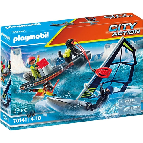 Set de Constructie Playmobil Echipa de Salvare cu Caine