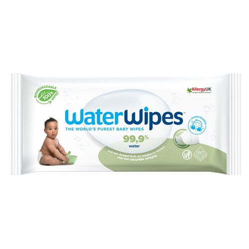 Servetele Umede Pentru Bebelusi Biodegradabile Soapberry Water Wipes 60 buc 0 luni+