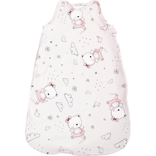 Sac de Dormit Lorelli Toamna-Iarna pentru Copii cu Inaltimea Maxima de 85 cm Pink Ballerina Bear