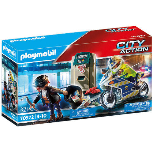 Set de Constructie Playmobil Urmarirea Hotului de Banci