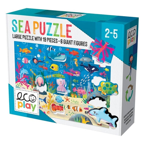 Puzzle Headu Ecoplay Animalute in Ocean