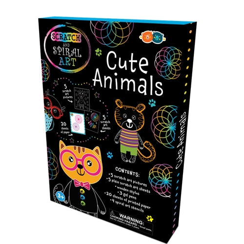 Set Creatie Scratch & Spiral Buddy&Barney - Animale Dragute