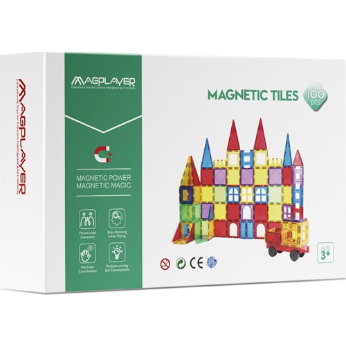 Set de Constructie MagPlayer Magnetic 3D, 100 piese