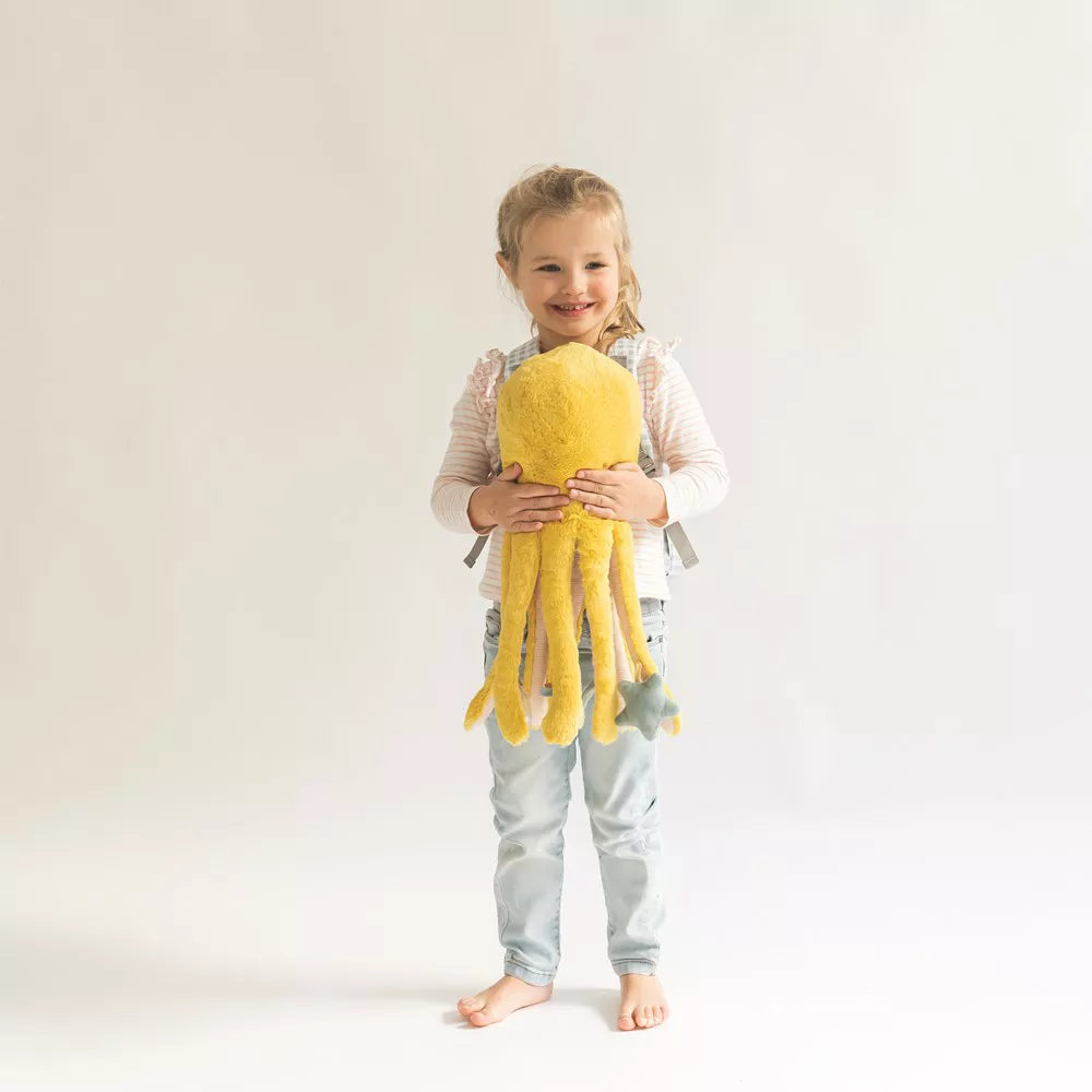 Jucarie senzoriala, de plus, Ocean Life Multiactivity Giant Plushie Octopus Mustard - 2 | YEO