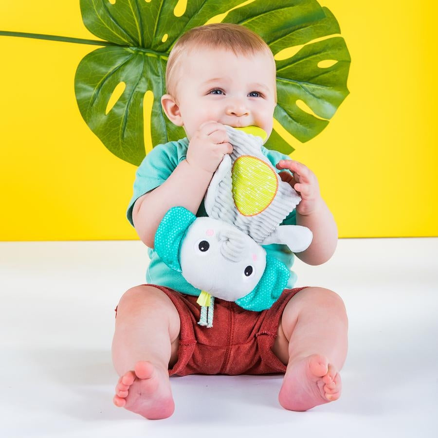 Bright Starts - Jucarie de dentitie din plus pentru bebelusi Elefant - 1 | YEO