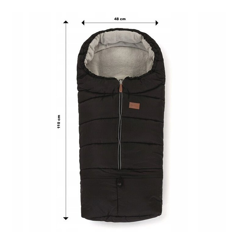Sac de iarna, Petite&Mars, Jibot, Pentru carucior, landou sau scaun auto, 100x48 cm, Impermeabil, Cu elemente reflectorizante, Extensibil, 3 in 1, Pale Eucalypt - 3 | YEO