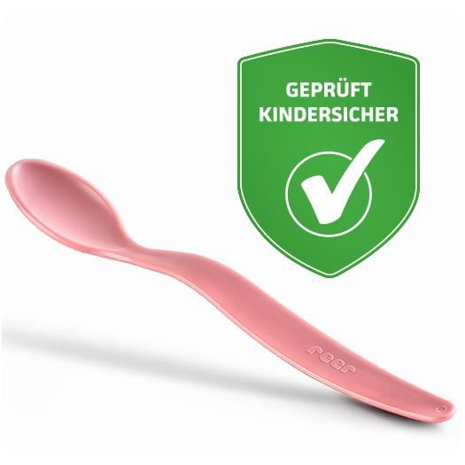 Set 5 lingurite hranire bebelusi, flexibile, cu maner anatomic, 3+ luni, Reer BabySpoon 23022 - 3 | YEO