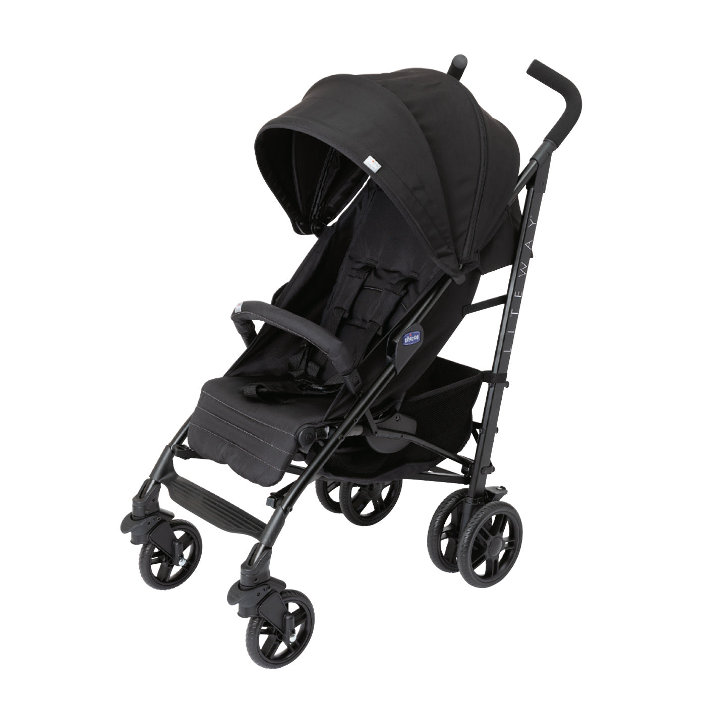 Carucior sport Chicco Liteway 4 Complete, Jet Black (Negru), 0luni+