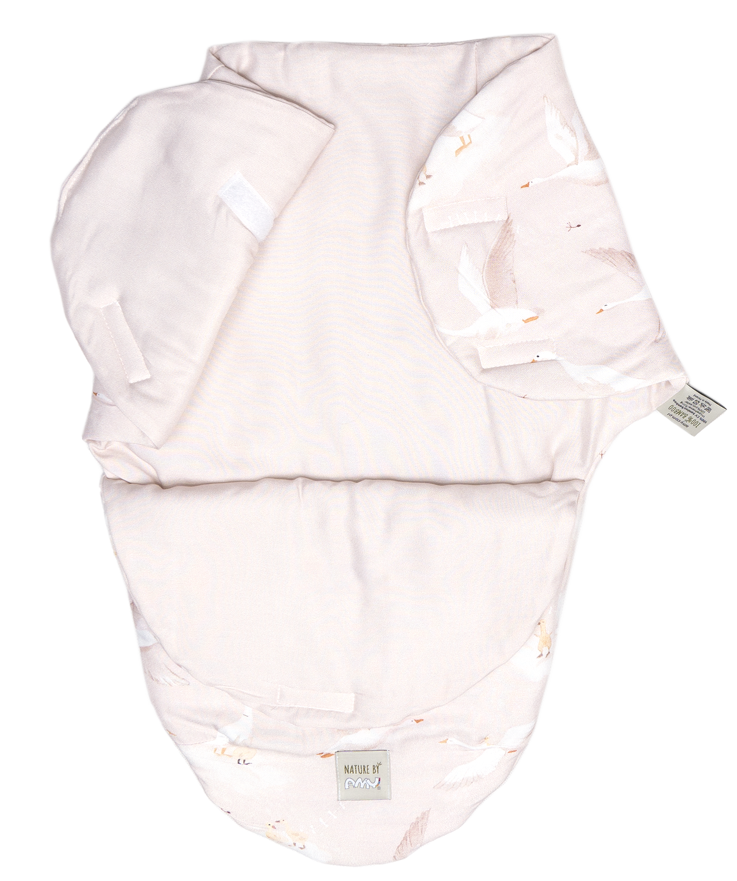 Sistem de infasare Nature Bamboo by Amy din Bambus cu umplutura antialergica BabySoft + Cadou Rucsacel Gasca bej - 1 | YEO