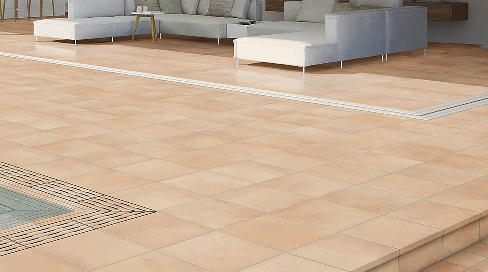 Terra Sand Exterior R11 7x7 Extruded Porcelain Tile