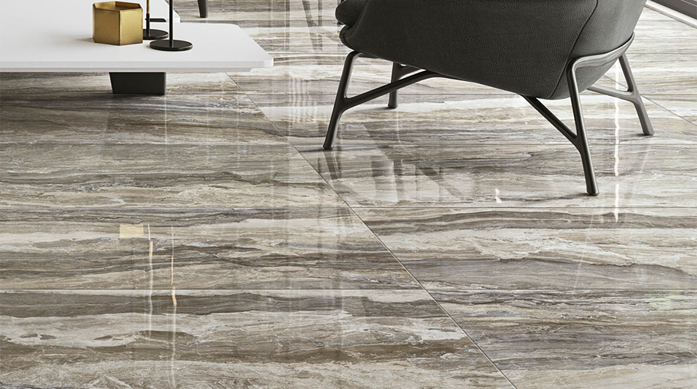 Oasistone Taupe Polished 12x24 Porcelain Tile