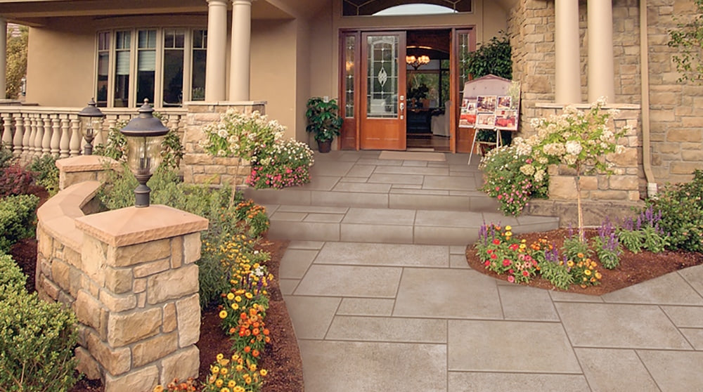 Unglazed Latte Limestone Exterior 24x24 Porcelain Paver