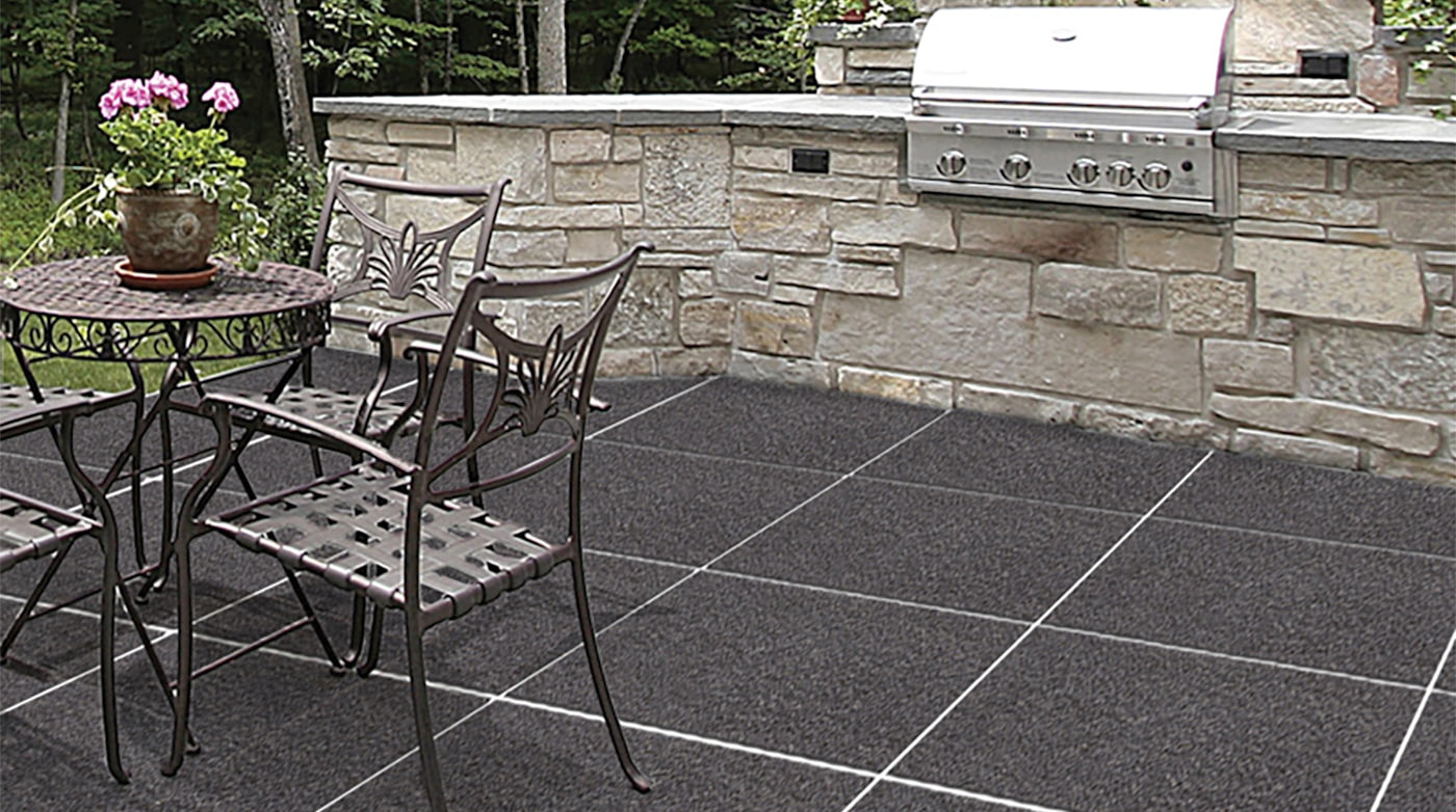 Black Concrete Exterior 24x24 Porcelain Paver